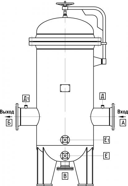 Чертеж газового сепаратора