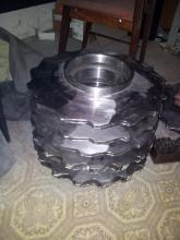 Wheels for rotor for a gas compressor unit